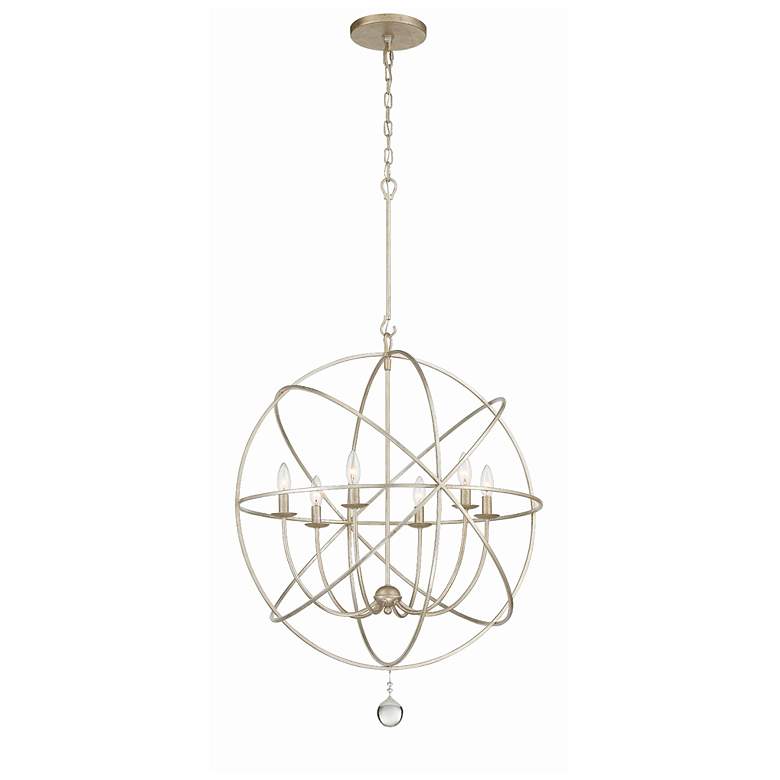 Image 2 Solaris Collection 28 inch Wide 6-Light Modern Orb Pendant Light