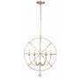 3_Solaris Collection 28" Wide 6-Light Modern Orb Pendant Light more views