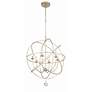 5_Solaris Collection 28" Wide 6-Light Modern Orb Pendant Light more views