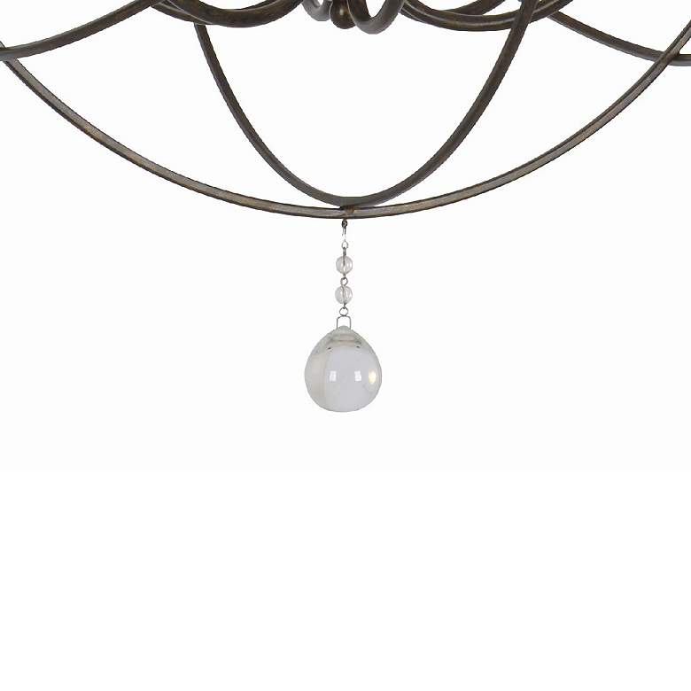 Image 6 Solaris Outdoor 6 Light Bronze Sphere Chandelier more views