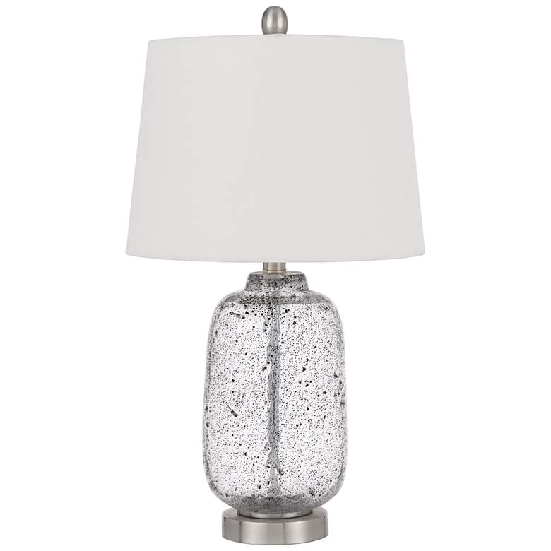 Image 2 Solaro Clear Seeded Glass Accent Table Lamp