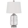 Solaro Clear Seeded Glass Accent Table Lamp