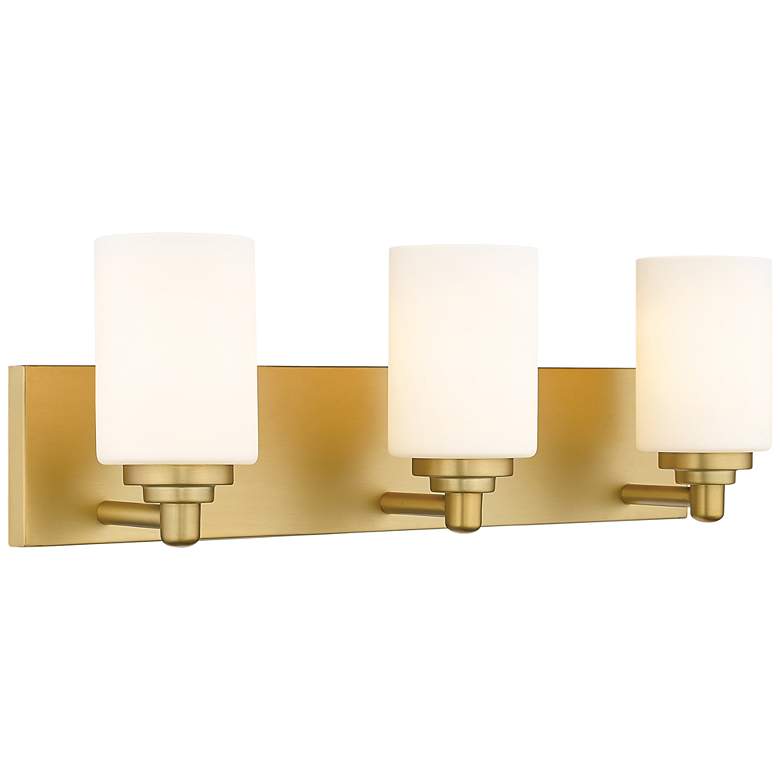 Image 3 Soledad 23" Wide Brushed Gold 3-Light Vanity Bath Light