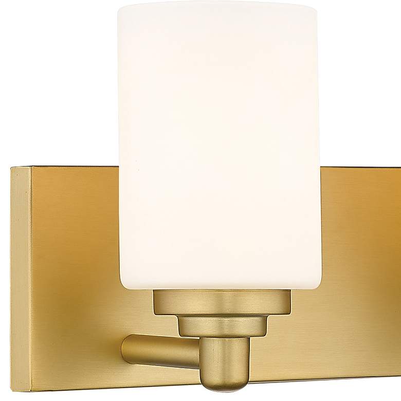 Image 4 Soledad 23" Wide Brushed Gold 3-Light Vanity Bath Light more views