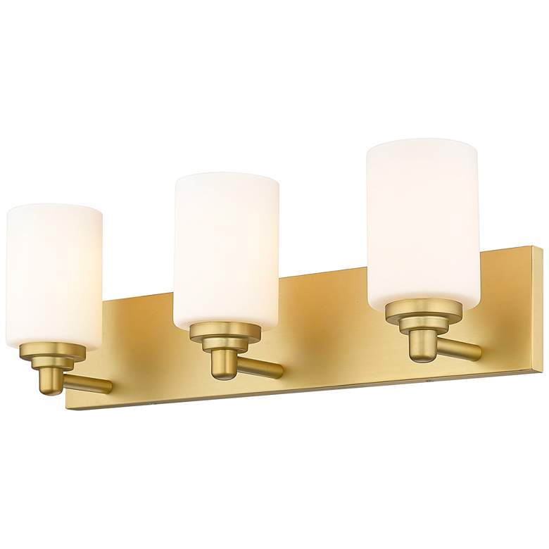 Image 5 Soledad 23 inch Wide Brushed Gold 3-Light Vanity Bath Light more views