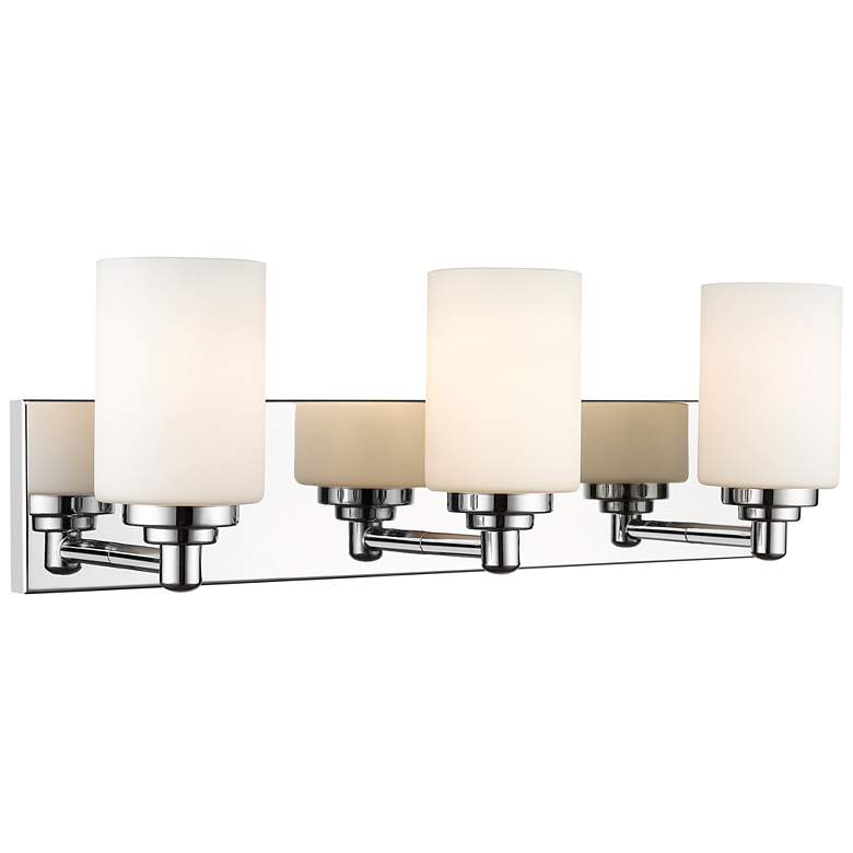 Image 1 Soledad 23" Wide Chrome 3-Light Vanity Bath Light