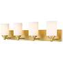 3_Soledad 31 1/2" Wide Brushed Gold 4-Light Vanity Bath Light