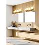 5_Soledad 31 1/2" Wide Brushed Gold 4-Light Vanity Bath Light more views