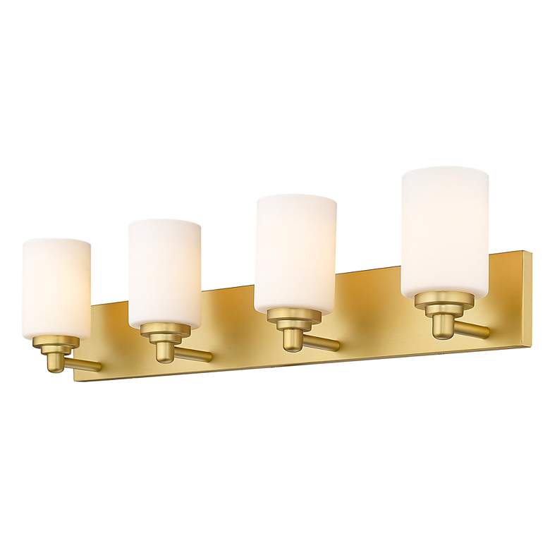 Image 7 Soledad 31 1/2" Wide Brushed Gold 4-Light Vanity Bath Light more views