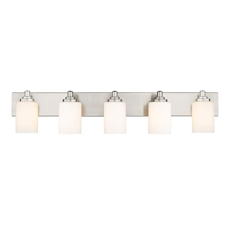 Image 5 Soledad 38 3/4" Wide Brushed Nickel 5-Light Bath Light more views