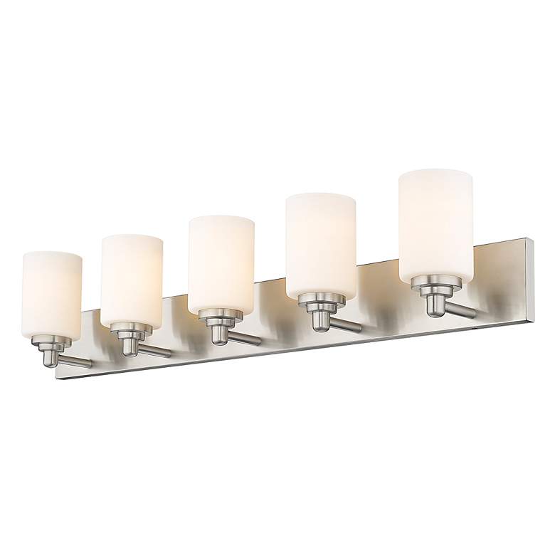 Image 6 Soledad 38 3/4" Wide Brushed Nickel 5-Light Bath Light more views