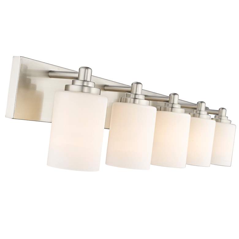 Image 7 Soledad 38 3/4" Wide Brushed Nickel 5-Light Bath Light more views