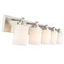 7_Soledad 38 3/4" Wide Brushed Nickel 5-Light Bath Light more views