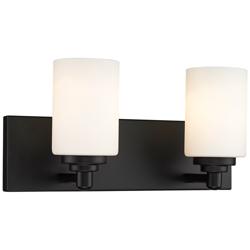 Soledad by Z-Lite Matte Black 2 Light Vanity
