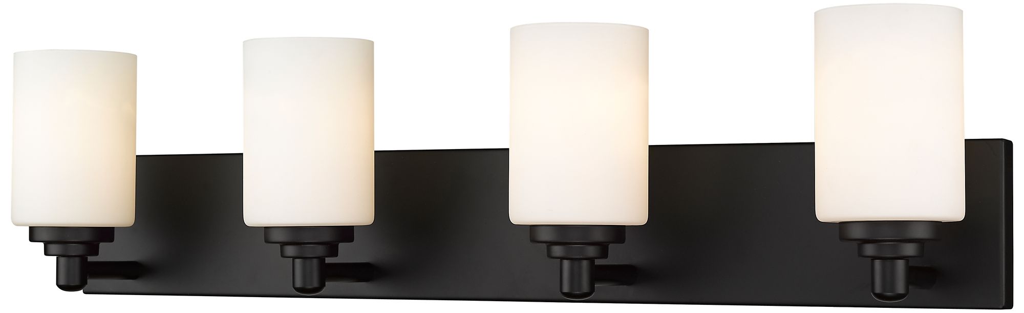Soledad by Z-Lite Matte Black 31.5 inch 4 Light Vanity