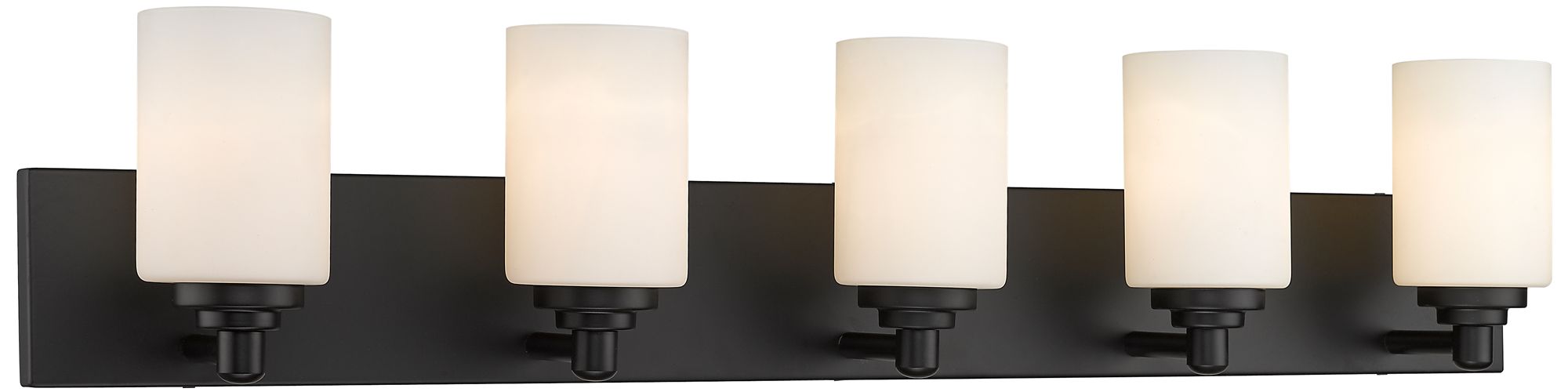 Soledad by Z-Lite Matte Black 38.75 inch 5 Light Vanity