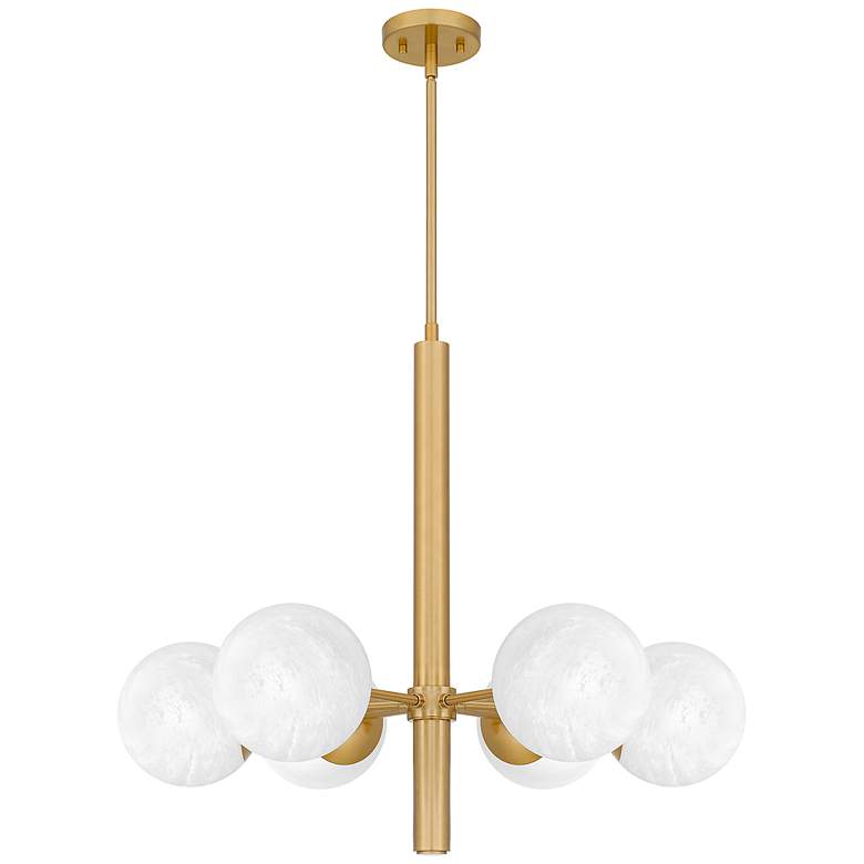 Image 1 Solei 6-Light Aged Brass Chandelier