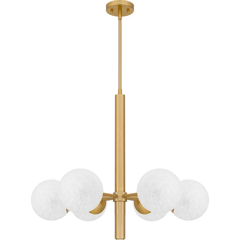 Image 2 Solei 6-Light Aged Brass Chandelier more views