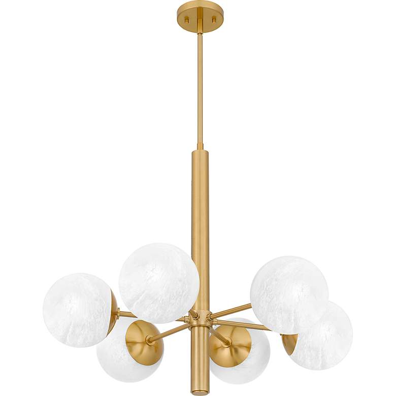 Image 3 Solei 6-Light Aged Brass Chandelier more views