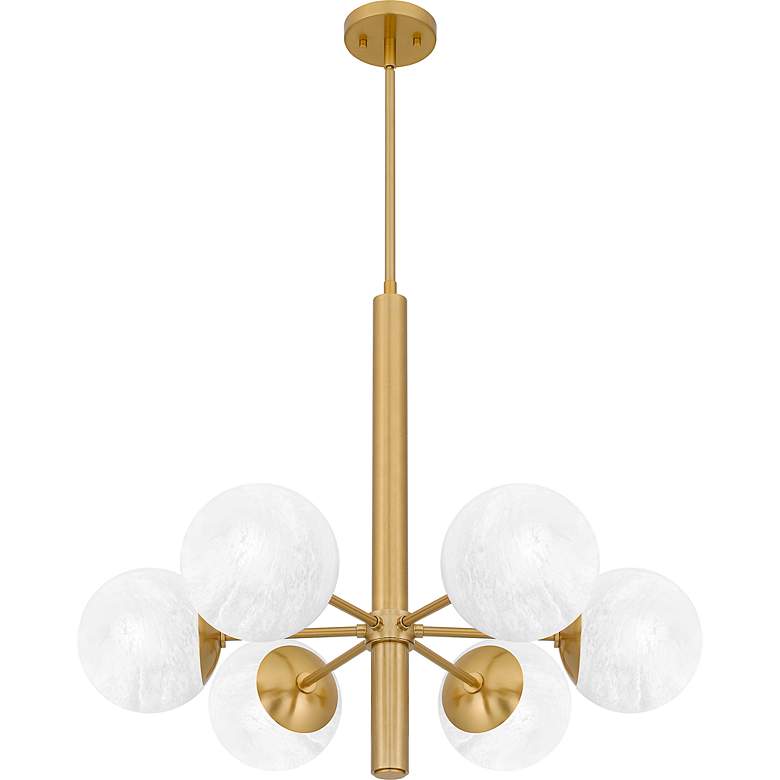 Image 4 Solei 6-Light Aged Brass Chandelier more views