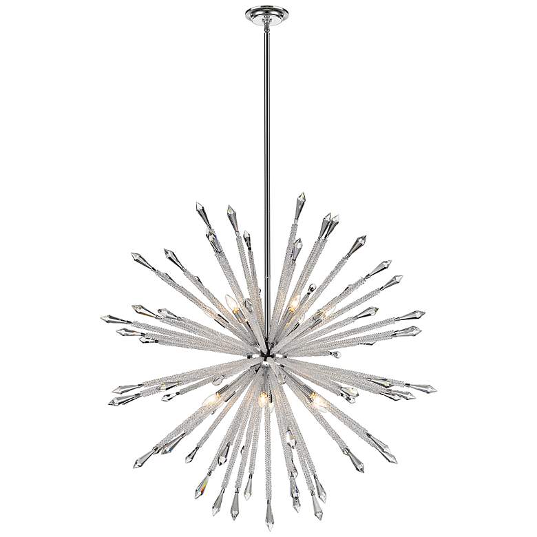 Image 5 Soleia 47" Wide Chrome 12-Light Sputnik Chandelier more views