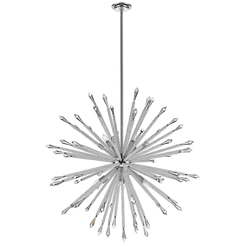 Image 7 Soleia 47" Wide Chrome 12-Light Sputnik Chandelier more views