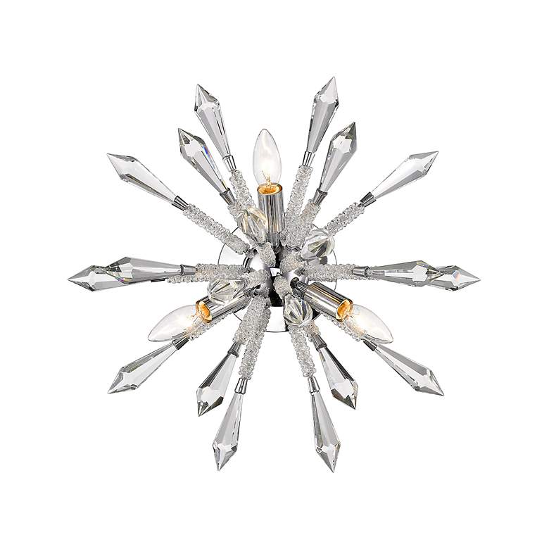 Image 4 Soleia by Z-Lite Chrome  3 Light Flush Mount more views