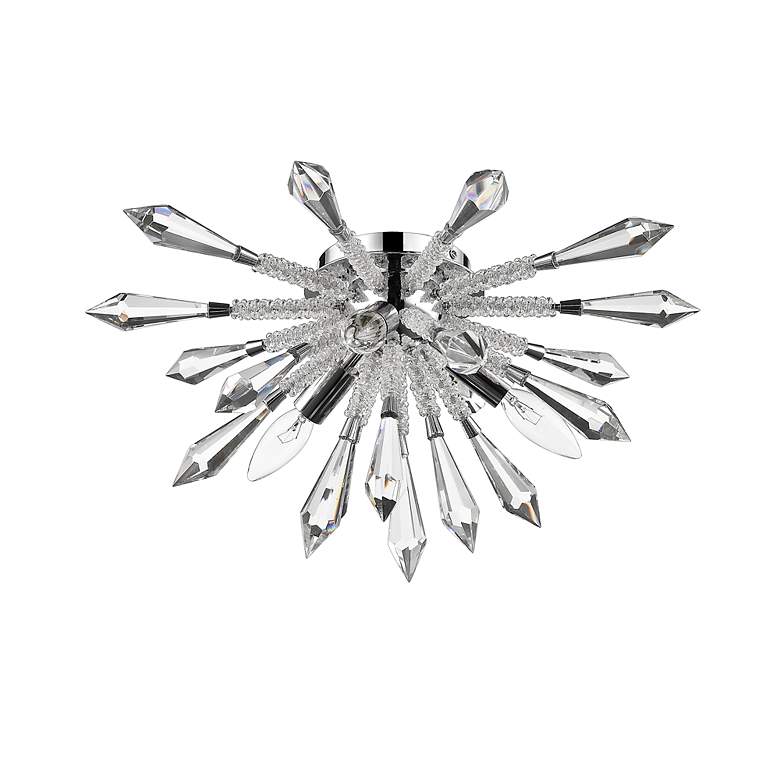 Image 5 Soleia by Z-Lite Chrome  3 Light Flush Mount more views