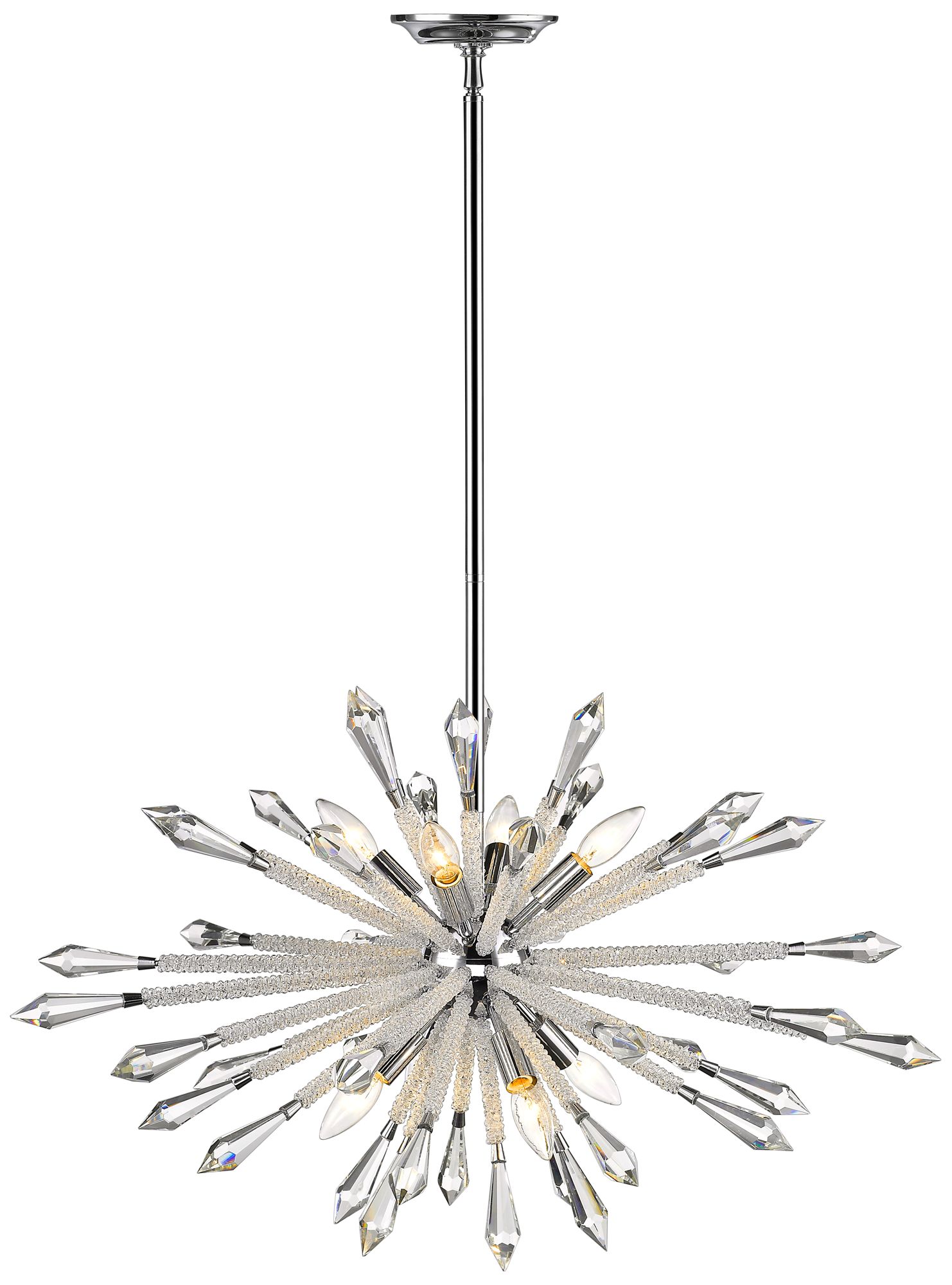 Soleia by Z-Lite Chrome 31.5 inch 8 Light Chandelier