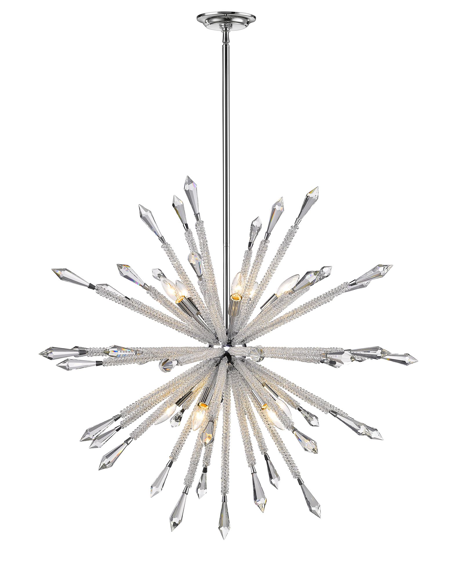 Image 4 Soleia by Z-Lite Chrome 36.875 inch 10 Light Chandelier more views