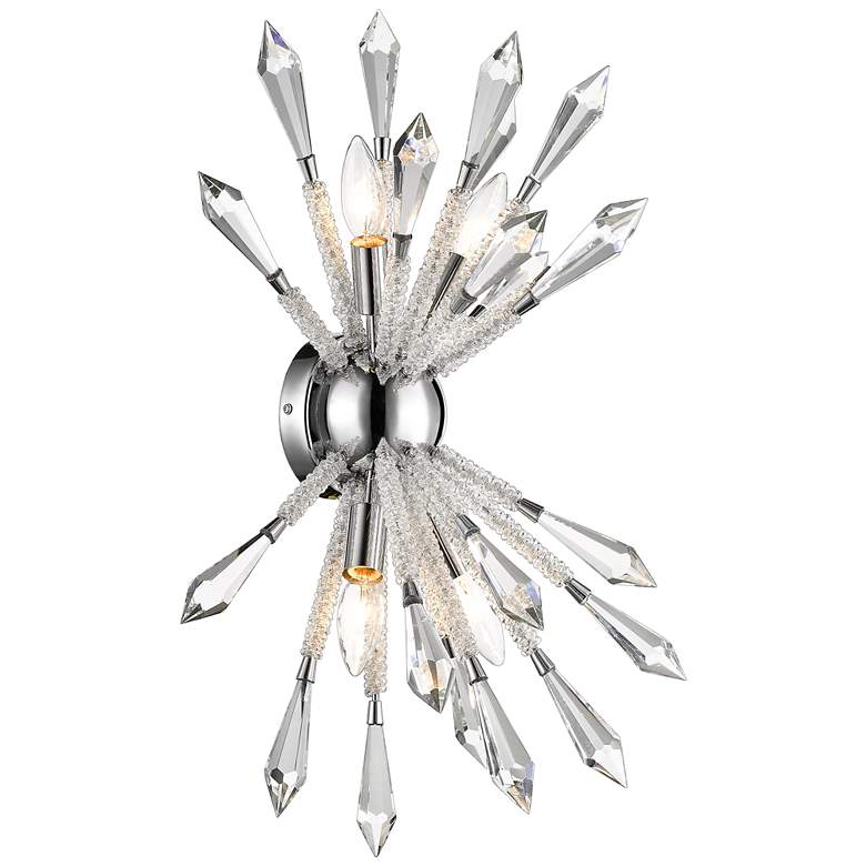 Image 1 Soleia by Z-Lite Chrome 4 Light Wall Sconce