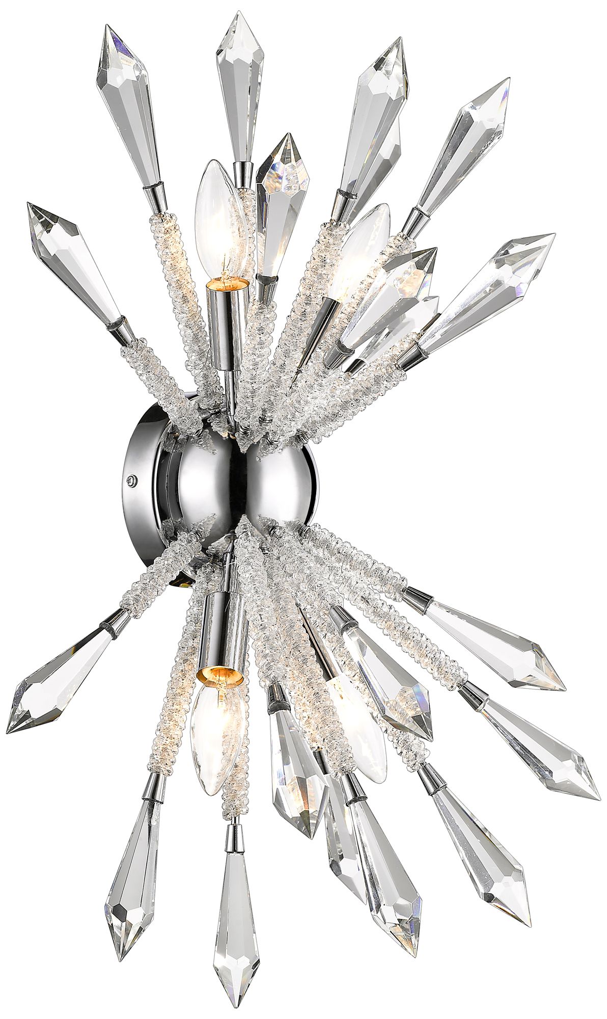 Soleia by Z-Lite Chrome 9.625 inch 4 Light Wall Sconce