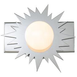 Soleil 1 Light Wall Sconce Silver Star In Polished Chrome
