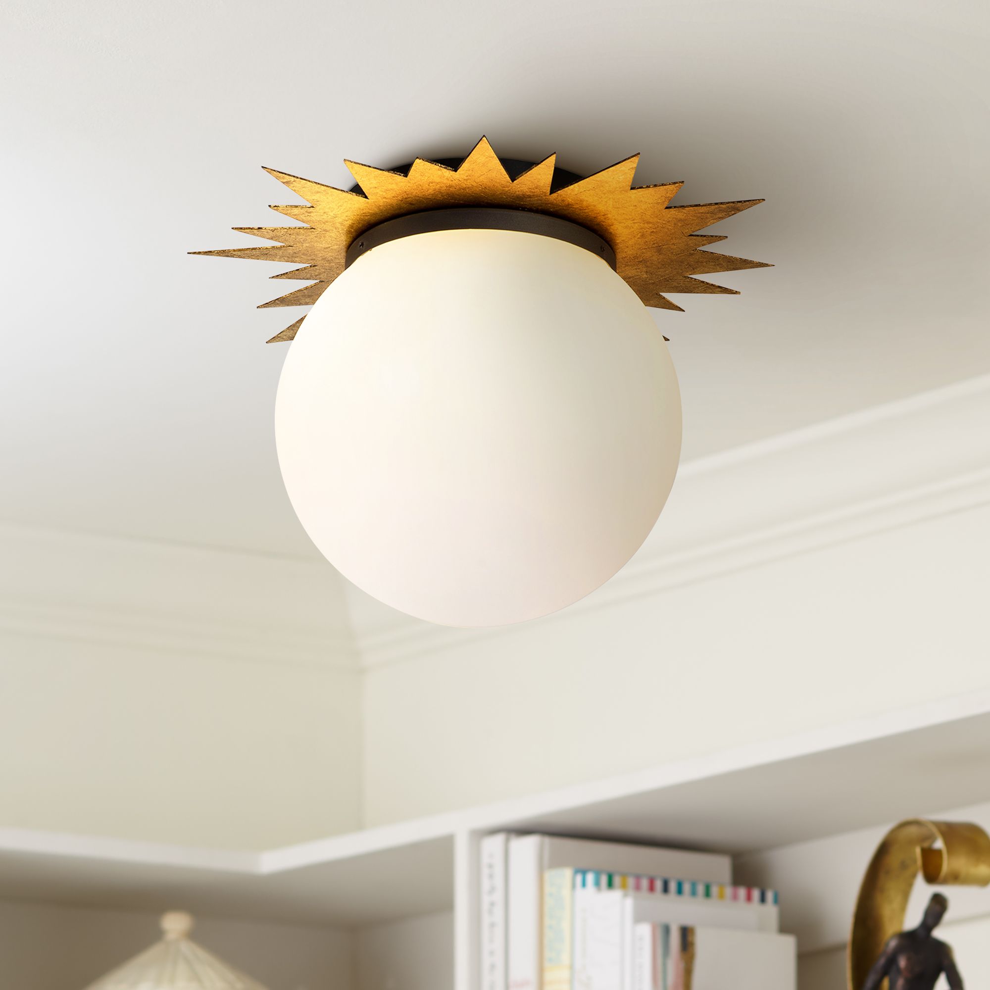 Sunburst flush hot sale mount light