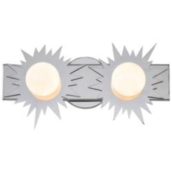 Soleil 2 Light Bath Vanity Silver Star In Polished Chrome