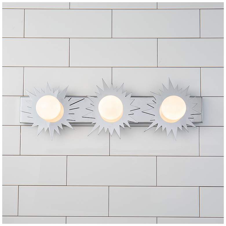 Image 4 Soleil 3 Light Bath Vanity Silver Star In Polished Chrome more views