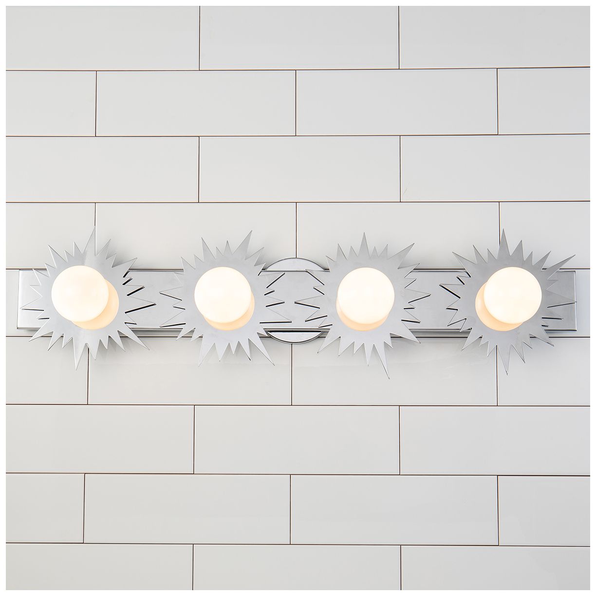 Image 2 Soleil 4 Light Bath Vanity Silver Star In Polished Chrome more views