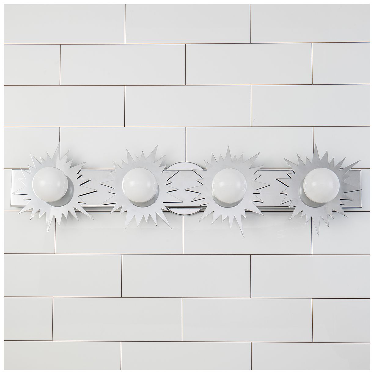 Image 3 Soleil 4 Light Bath Vanity Silver Star In Polished Chrome more views