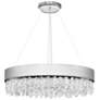 Soleil 7"H x 26"W 1-Light Crystal Pendant in Polished Nickel