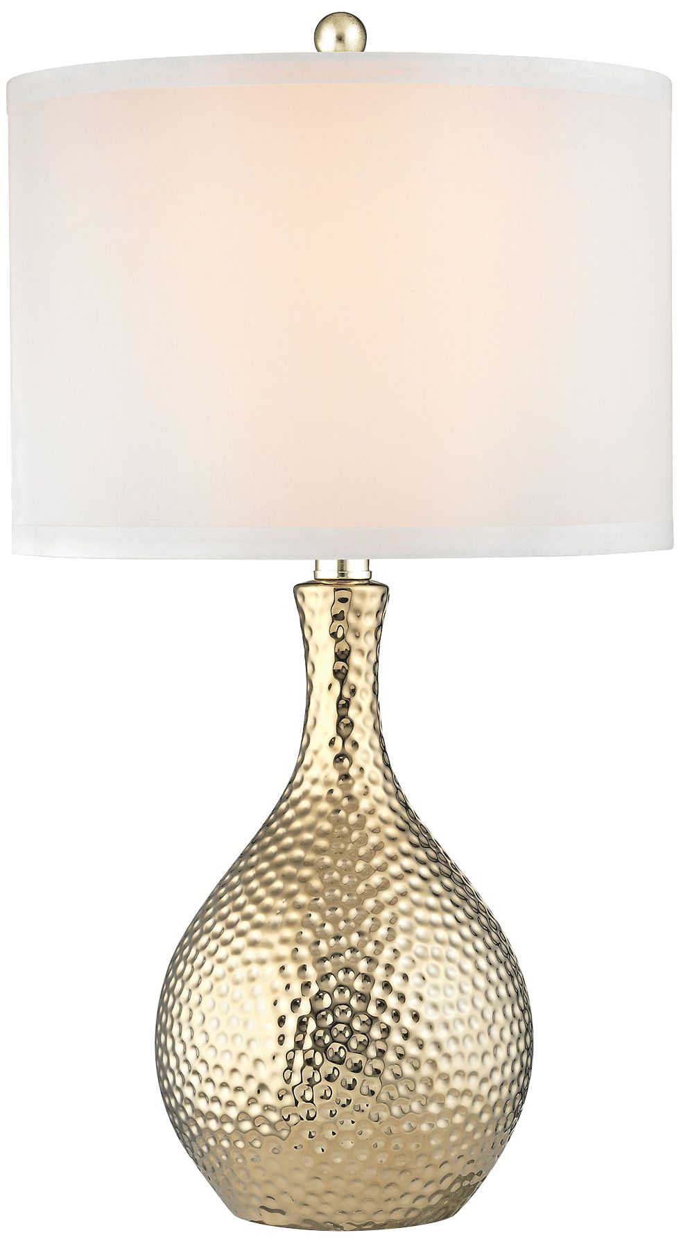 hammered gold table lamp