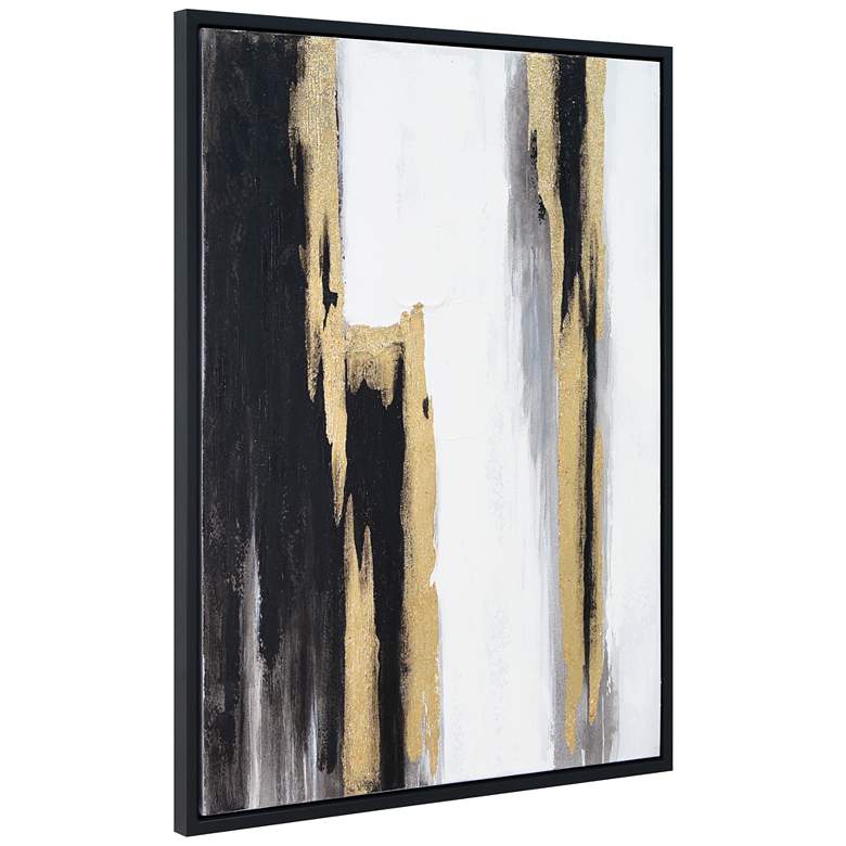 Image 6 Solemn Night 40"H Textured Metallic Framed Canvas Wall Art more views