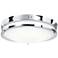 Solero 18" Wide Chrome LED Ceiling Light