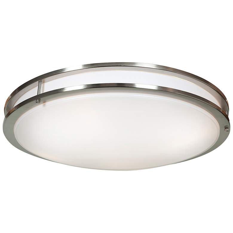 Image 1 Solero - Flush Mount - LED - 24 inchD - Steel Finish - Acrylic Lens Diffus