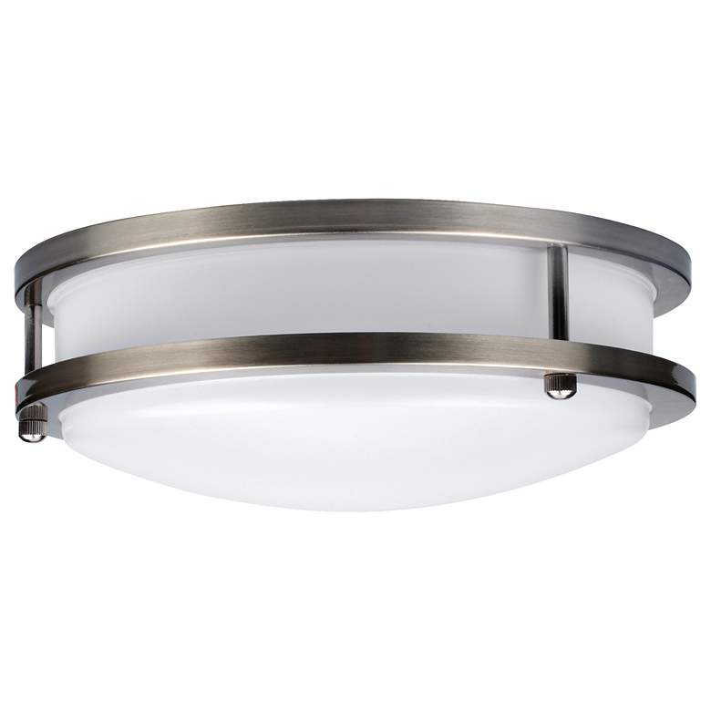 Image 2 Solero II 12" LED Flush Mount - Brushed Steel more views