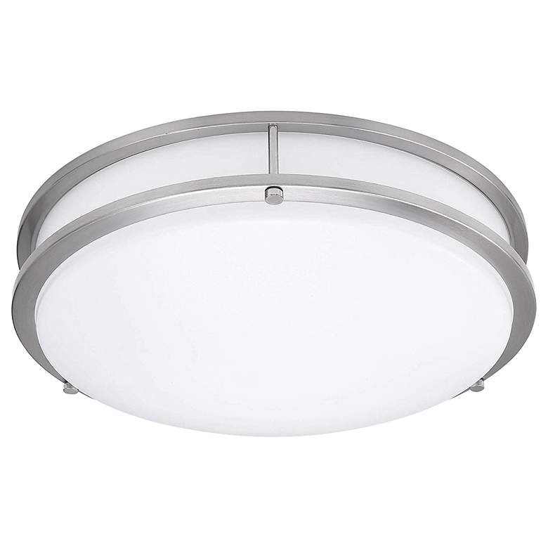 Image 4 Solero II 12" LED Flush Mount - Brushed Steel more views