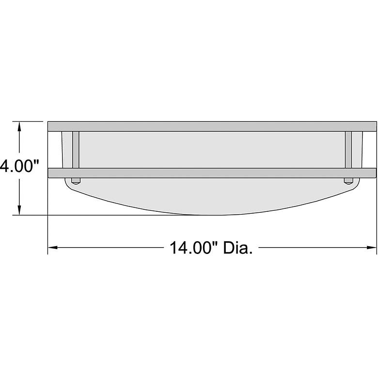 Image 2 Solero II 14" LED Flush Mount - Chrome more views