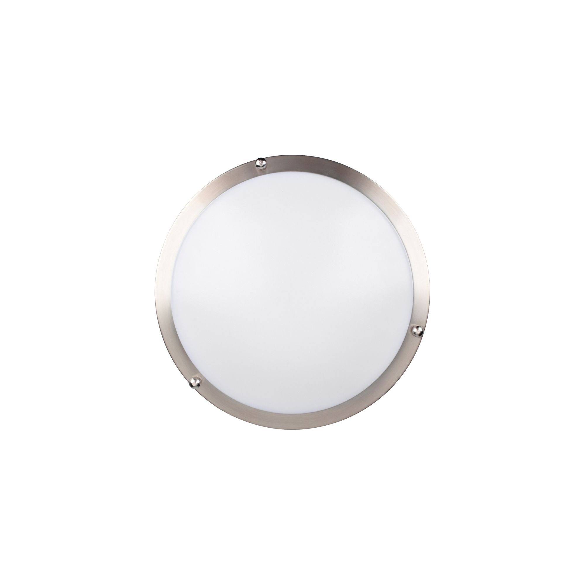 Image 2 Solero II 14" Wide Brushed Steel LED Flush Mount w/ Acrylic Lens more views