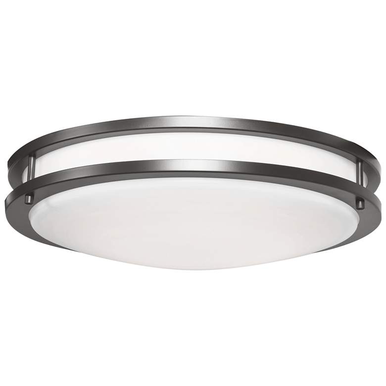 Image 1 Solero III 16" Bronze LED Flush Mount