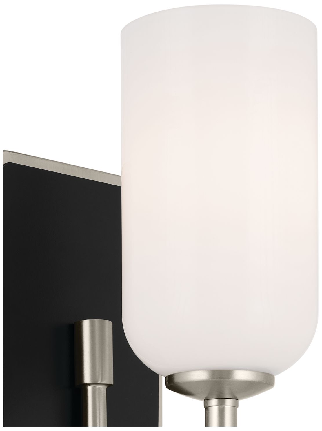 Thumbnail2 of Solia 13.5 Inch 1 Light Wall Sconce in Brushed Nickel with Black more views