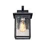3_Solibur 11.4" High Black Glass Outdoor Wall Light more views